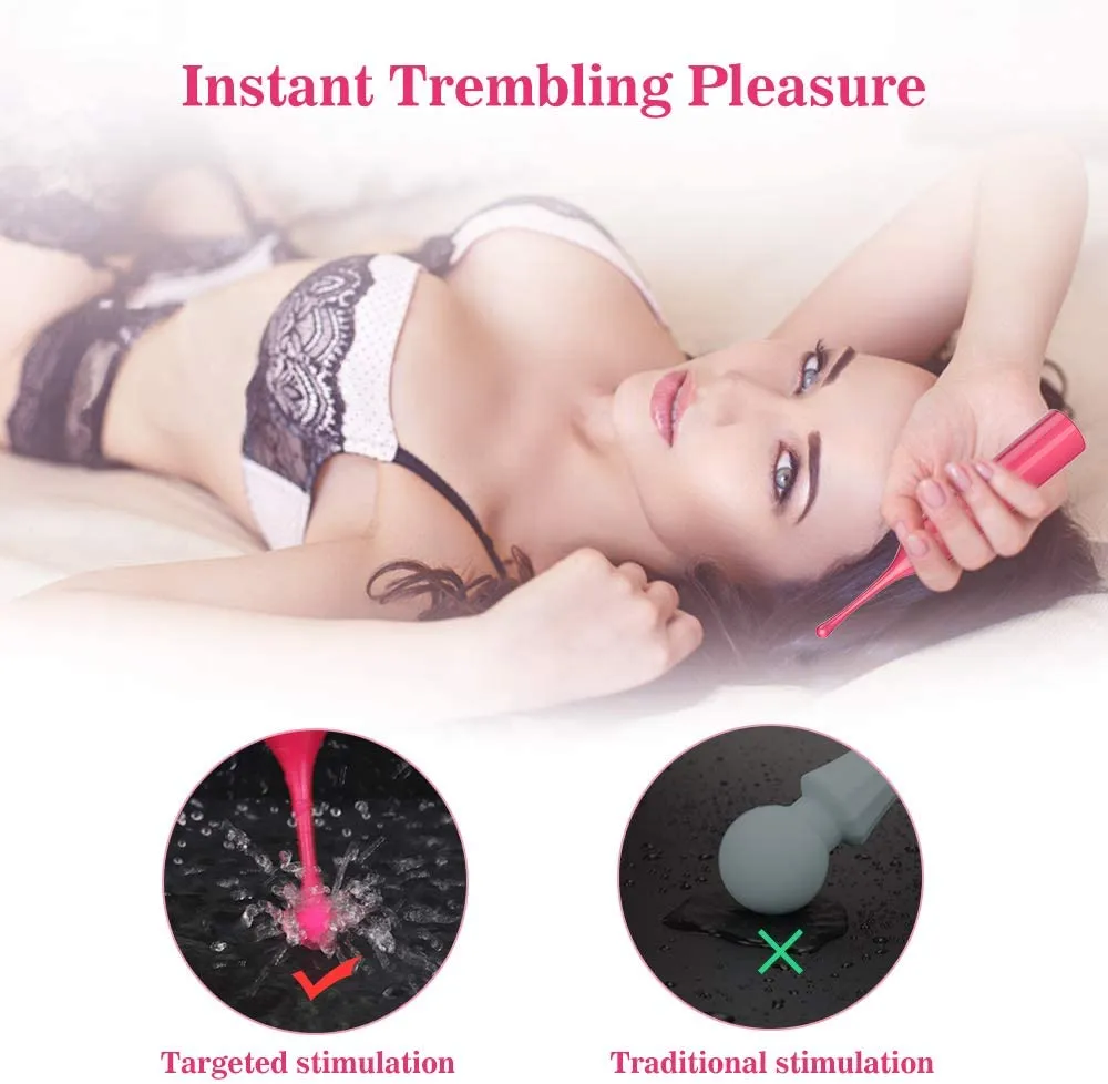 Romp Pop High-Frequency G Spot Clitoral Multi Speed Vibrator With Alternate Heads