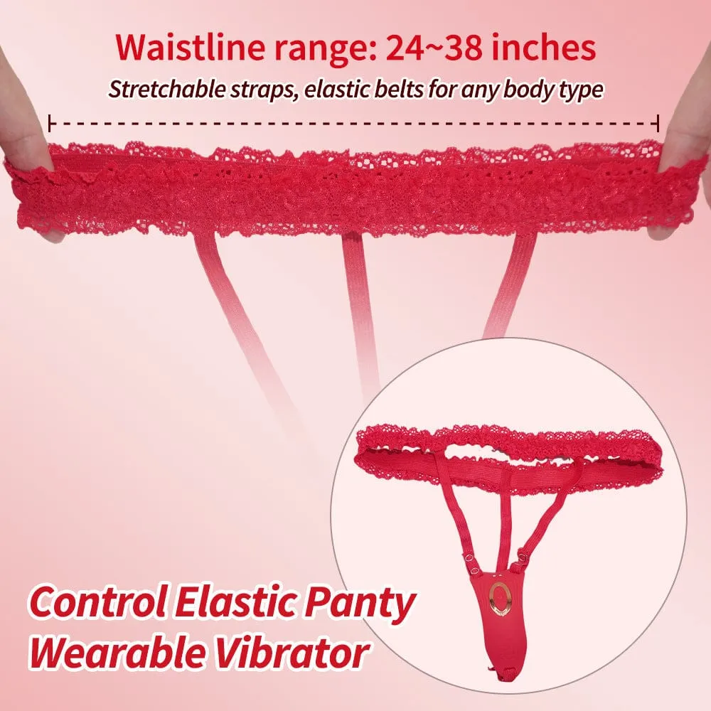 Rose Wearalbe Clitoral Massage Vibrator with Panty & Remote Control