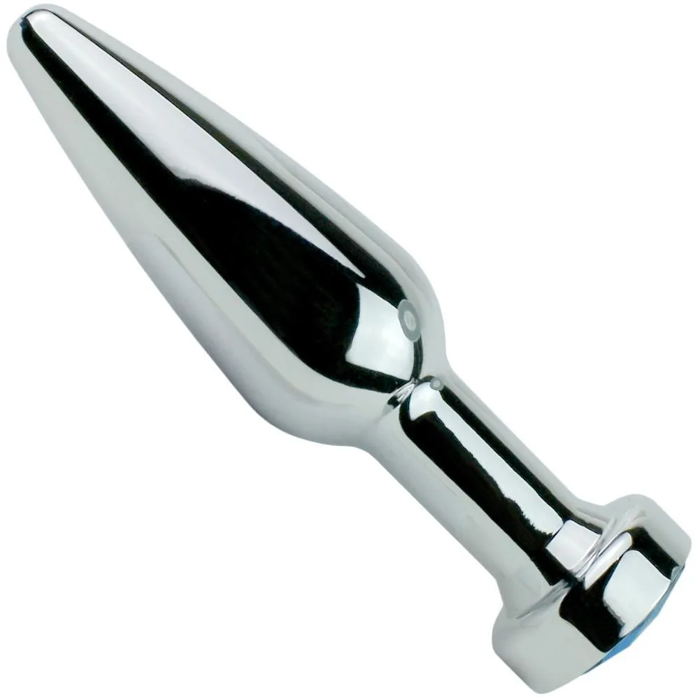 Royal Sapphire Tapered Metal Butt Plug