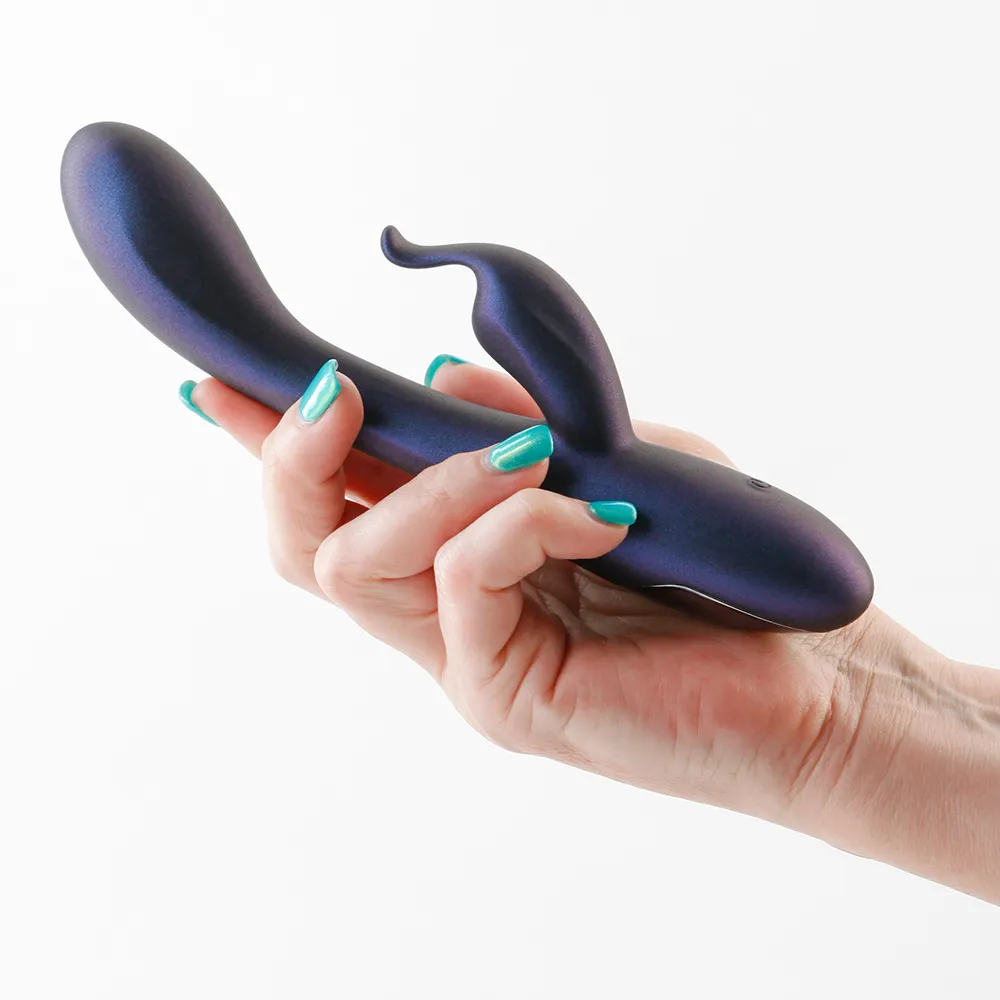 Royals Empress Metallic Silicone Flickering Rabbit Vibrator