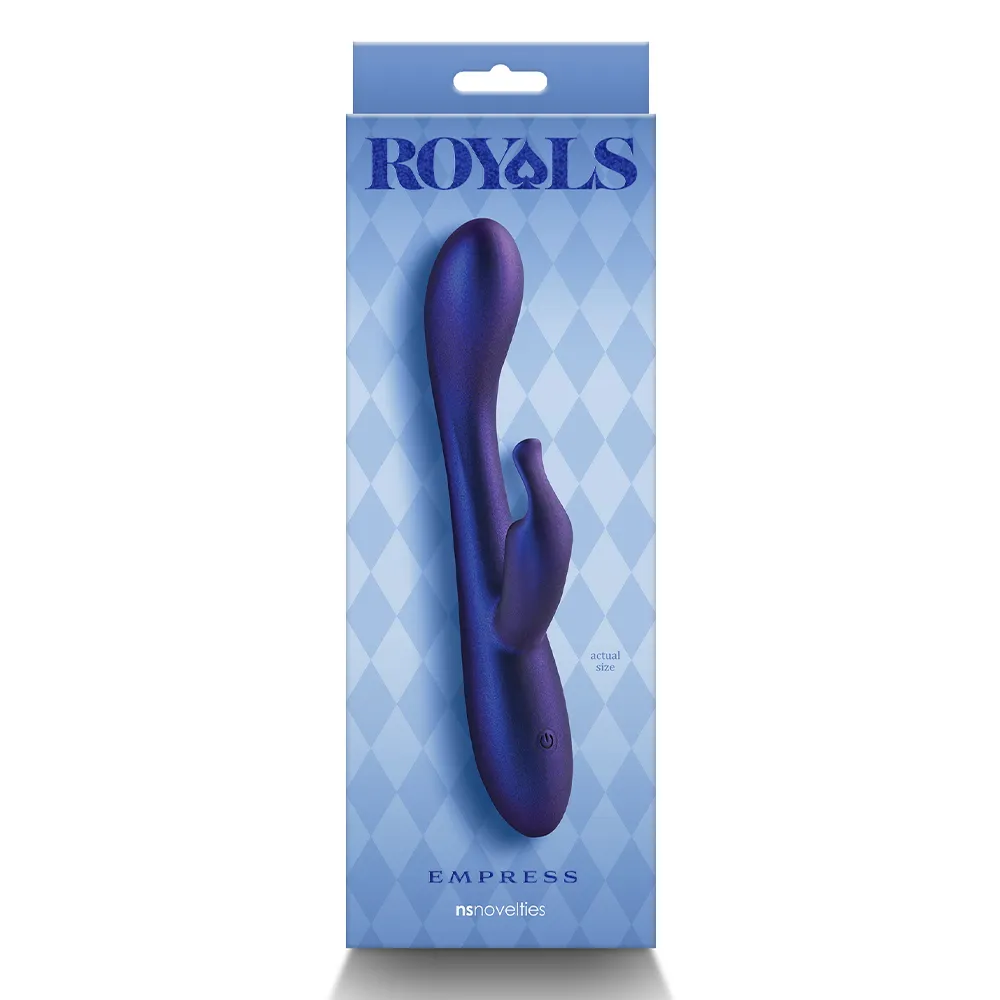 Royals Empress Metallic Silicone Flickering Rabbit Vibrator