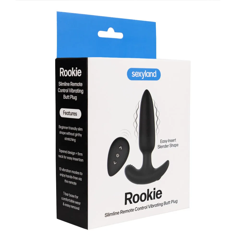 Sexyland Rookie Slimline Remote Control Vibrating Butt Plug