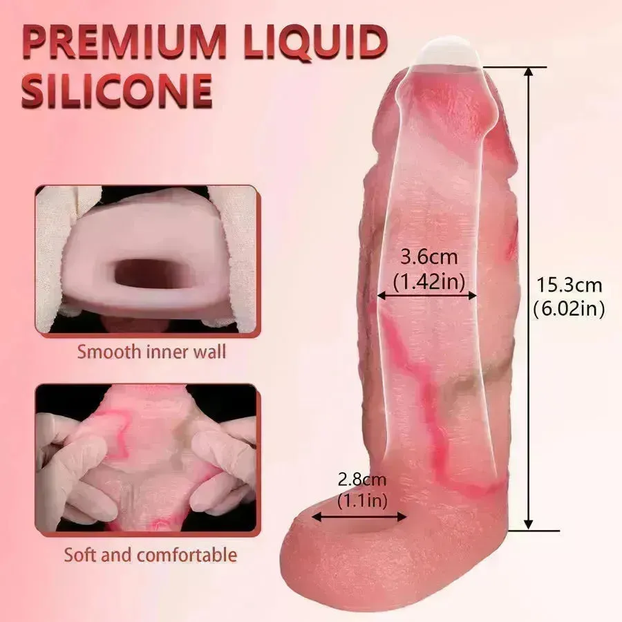 Silicone Realistic Dick Sleeve