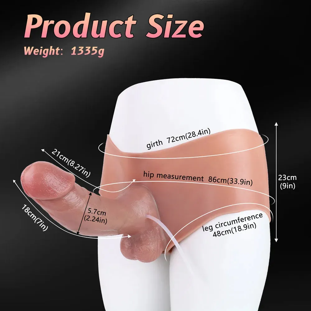 Silicone Squirting Strap On for Sex