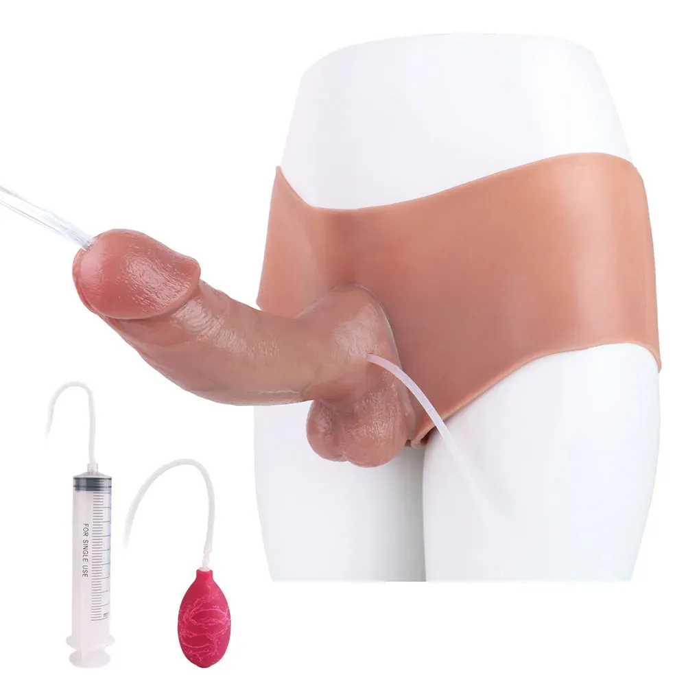 Silicone Squirting Strap On for Sex