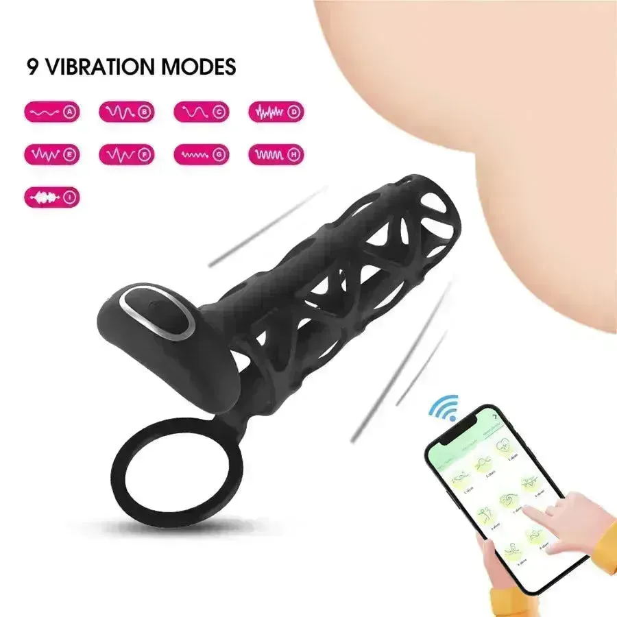 Smart App Control Vibrating Cock Sleeve