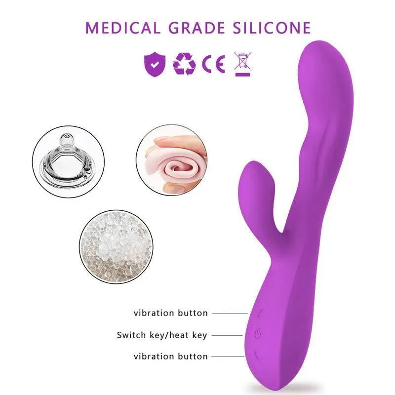 Smart Heating Rabbit Vibe Sex Toy