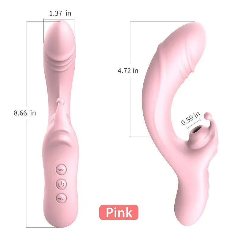 Soft Silicone Sucking G-spot Female Vibrator