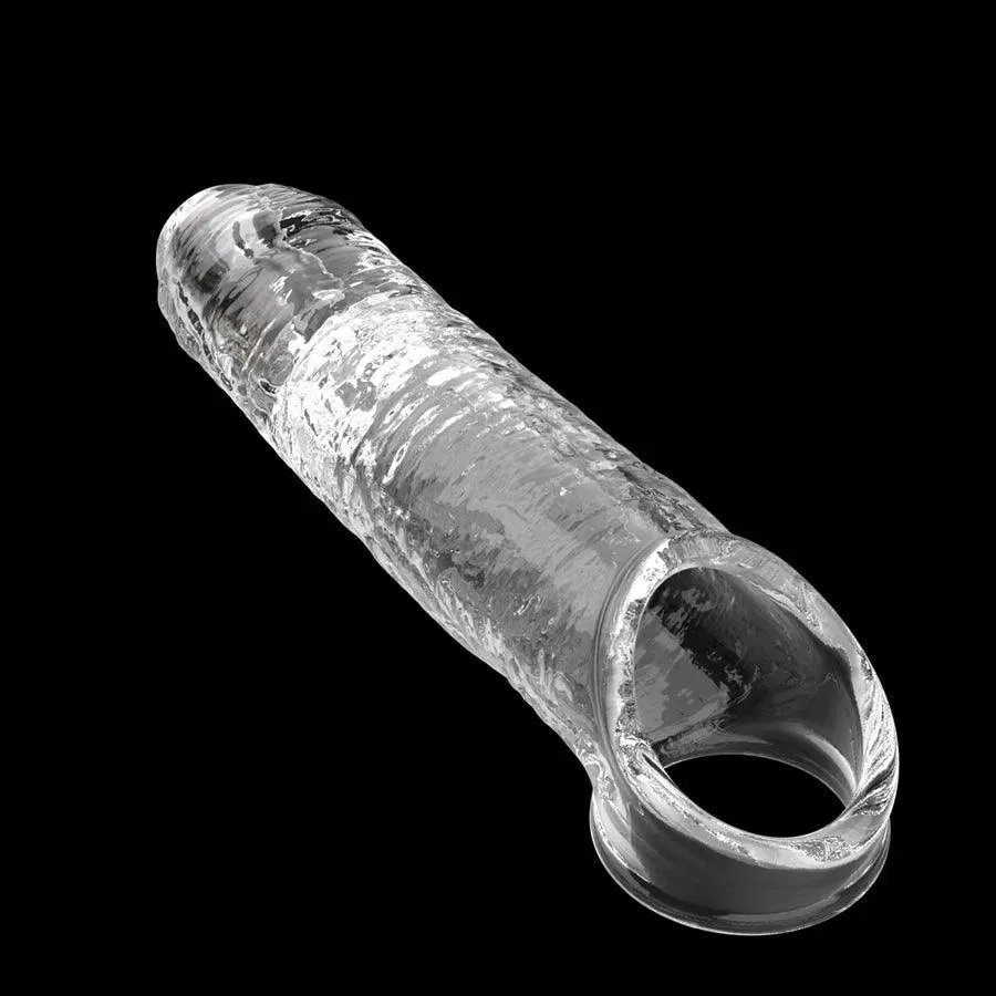 Soft Silicone Vibrating Cock Sleeve for Men