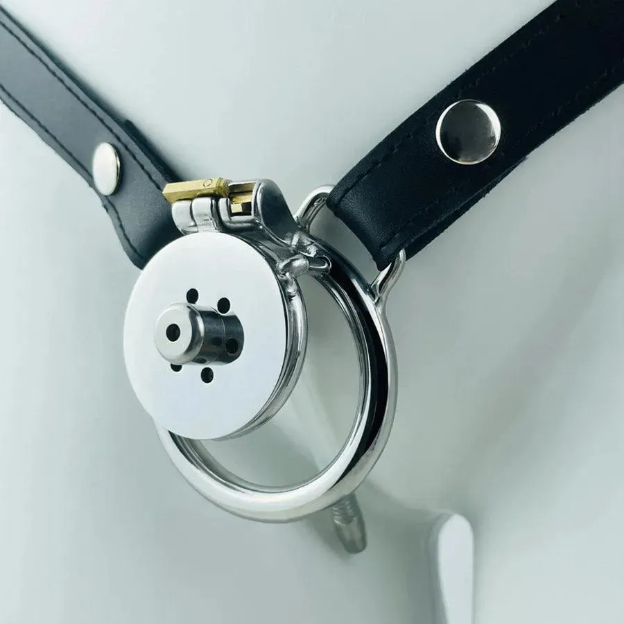 Steel Wearable Chastity Belt BDSM Toy for Couples