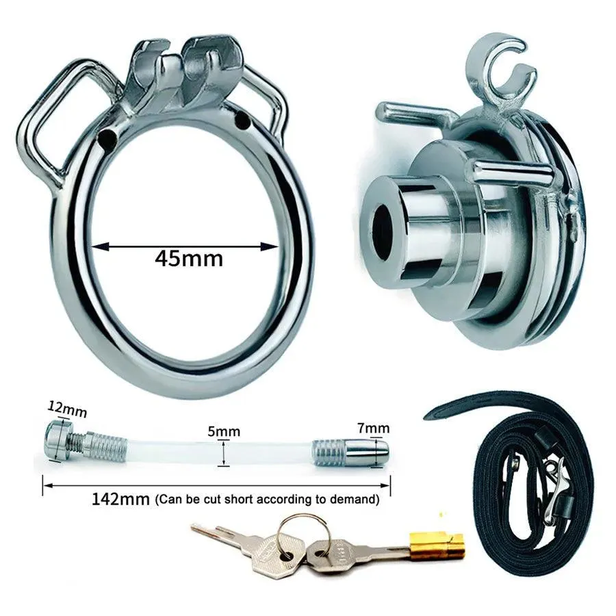 Steel Wearable Chastity Belt BDSM Toy for Couples