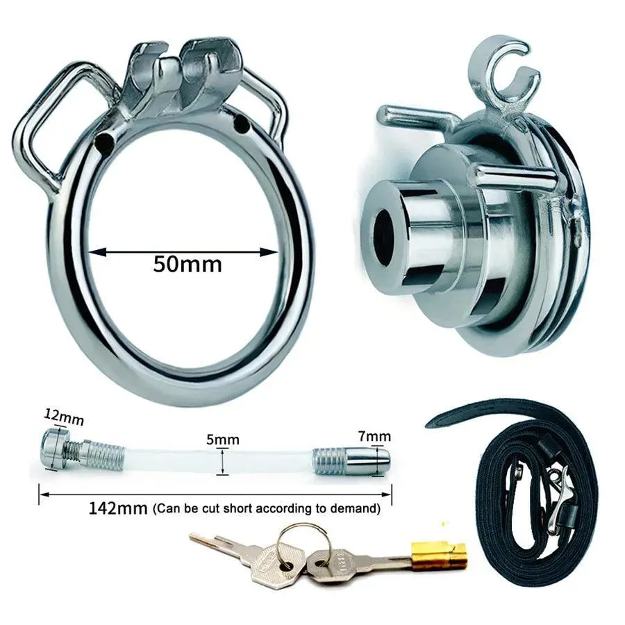 Steel Wearable Chastity Belt BDSM Toy for Couples