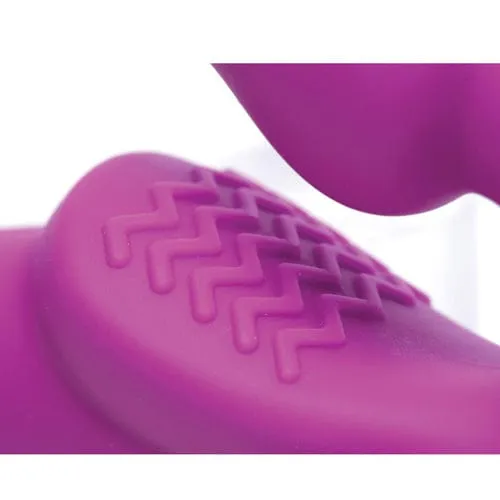 Strap U - Evoke Vibrating Strapless Silicone Strap on Dildo (Pink)