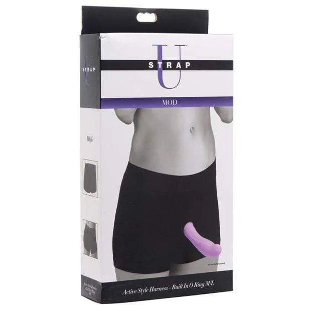 Strap U - Mod Active Style Harness with Built in O Ring M/L (Black)