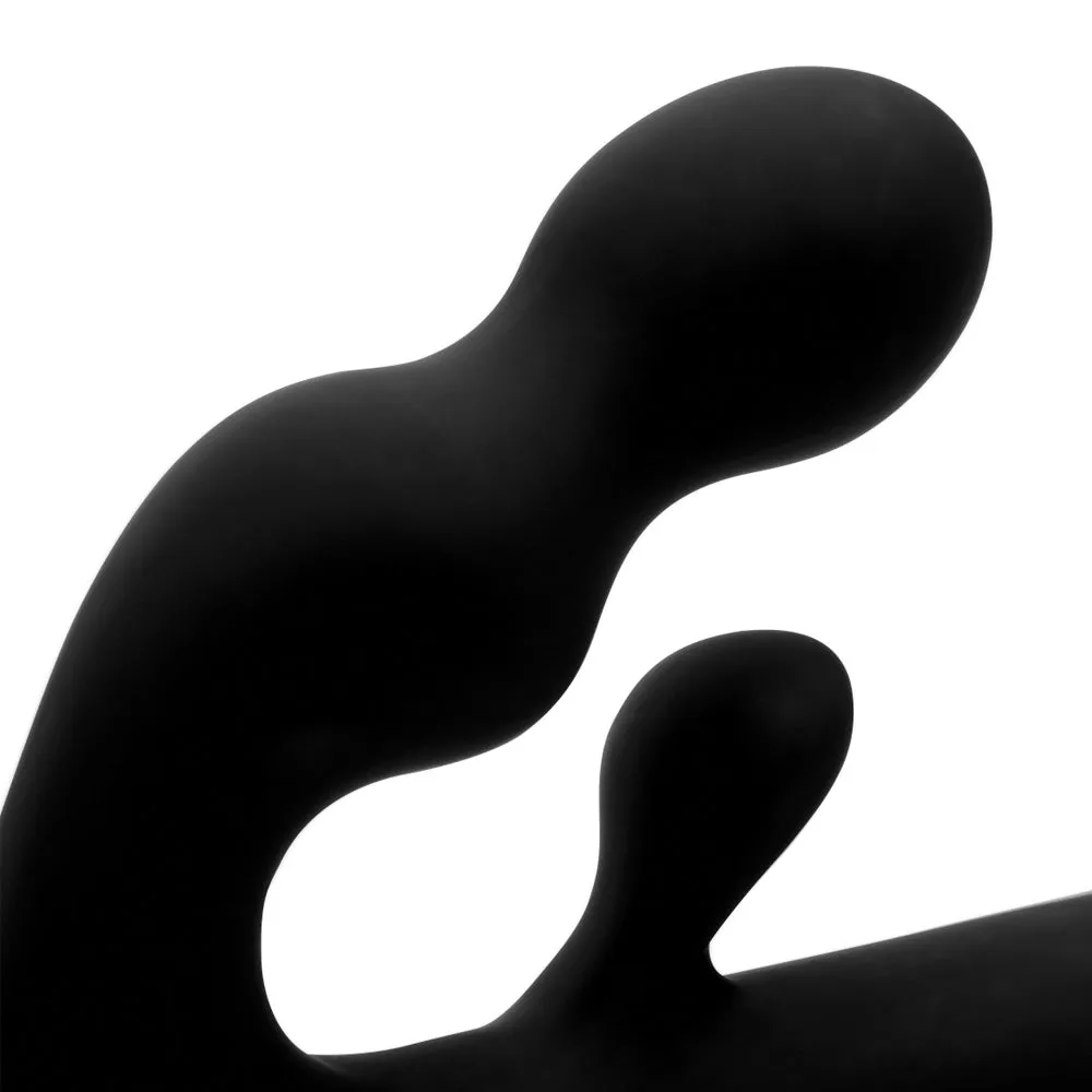Strap-U Tri-Volver Rechargeable Vibrating Rabbit Strapless Strap-On