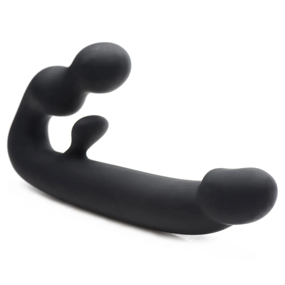 Strap-U Tri-Volver Rechargeable Vibrating Rabbit Strapless Strap-On