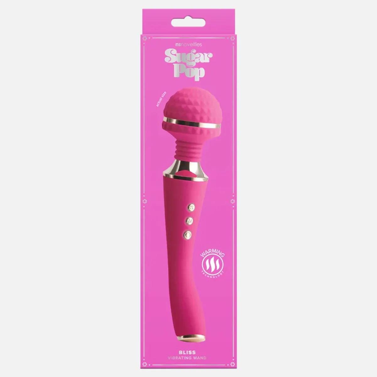 Sugar Pop Pop Wand Vibrator - Bliss Pink