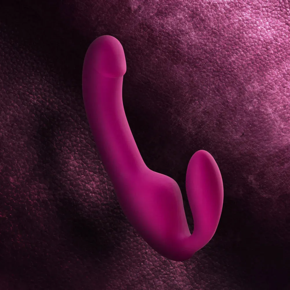 Temptasia Estella Vibrating Platinum Silicone Strapless Strap-On