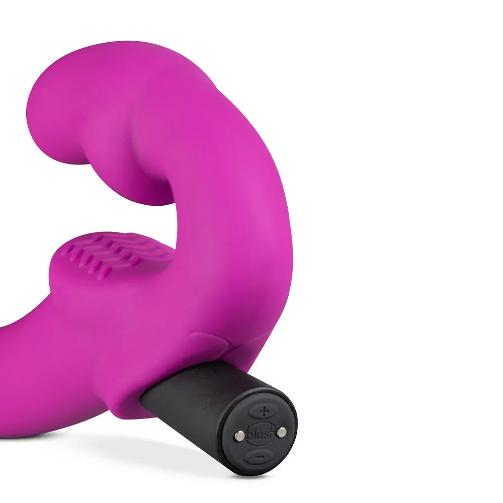 Temptasia Estella Vibrating Platinum Silicone Strapless Strap-On