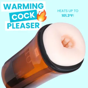 The Angel Vibrating & Heating Masturbator - Rechargeable with 5 Vibration Modes!