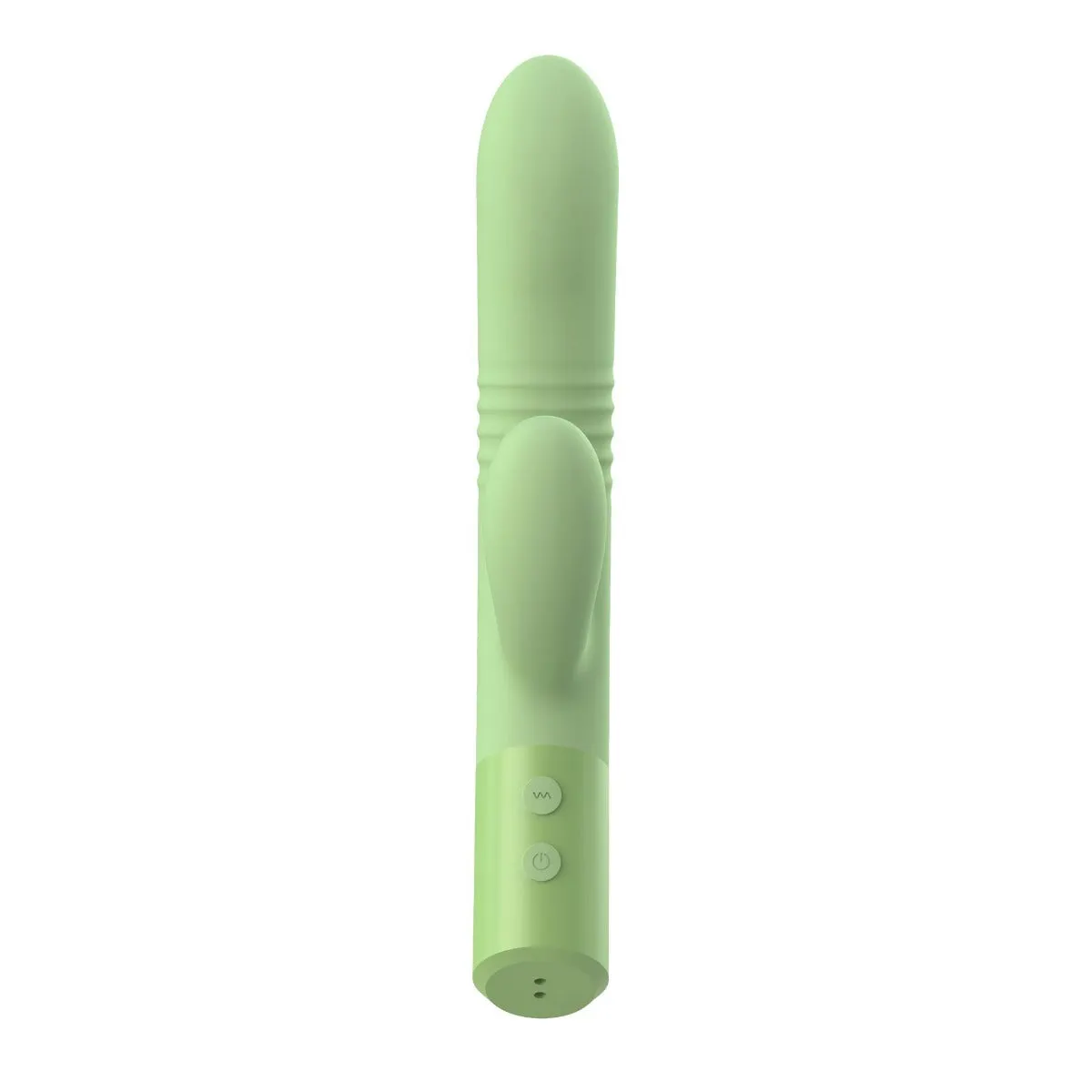 The Coelho - Telescopic Thrusting Silicone Rabbit Vibe with Charging Stand