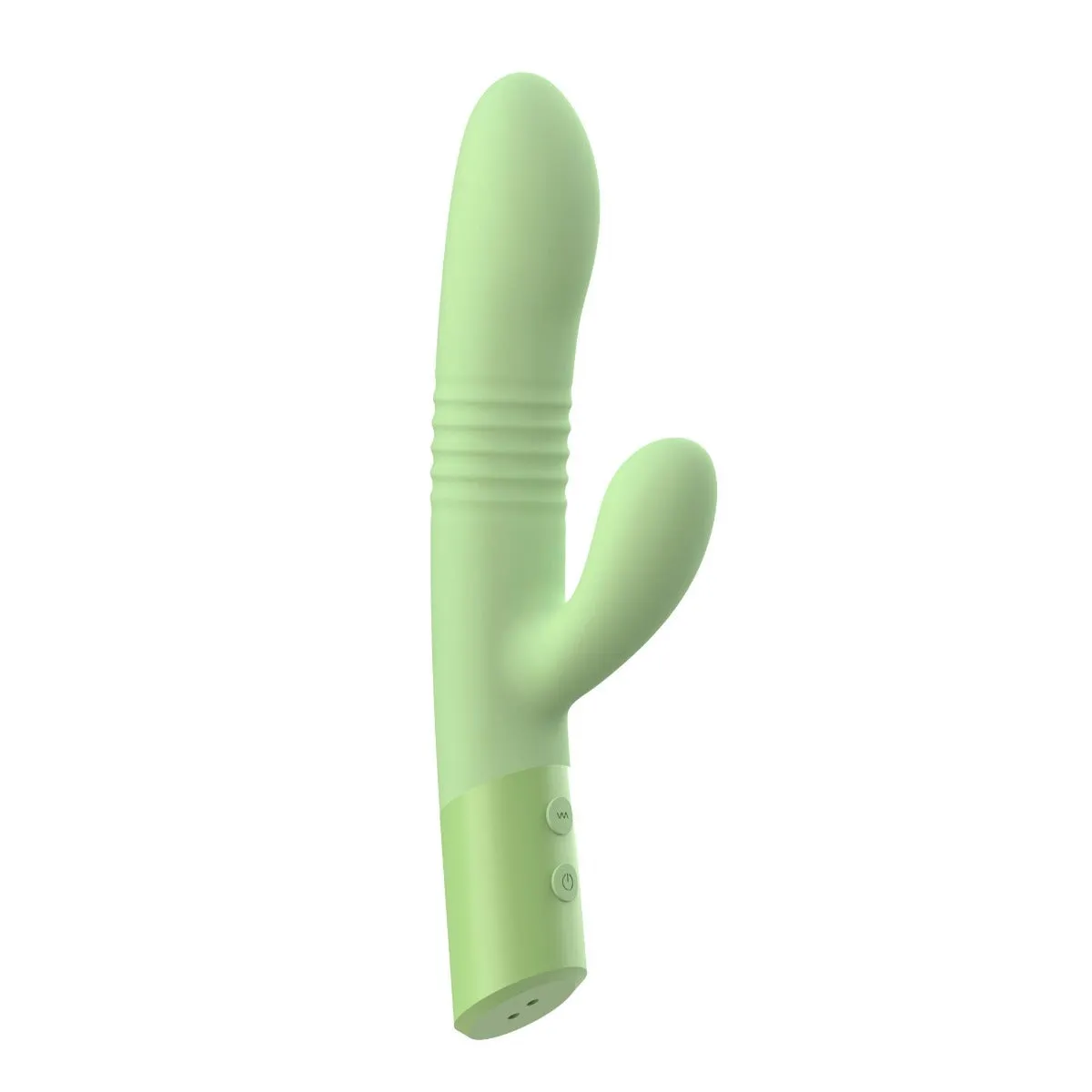The Coelho - Telescopic Thrusting Silicone Rabbit Vibe with Charging Stand
