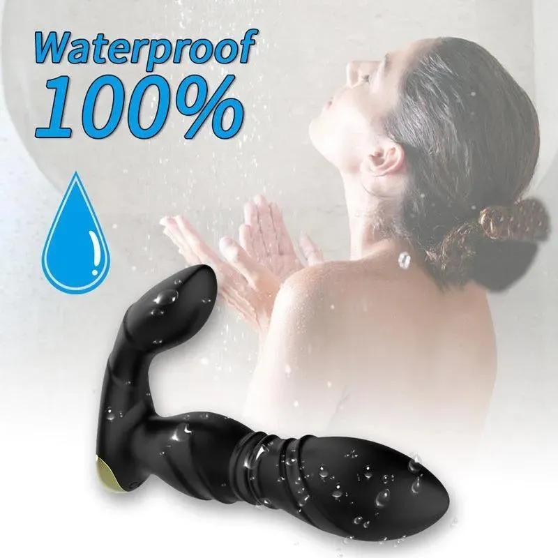 Thrusting Anal Plug Vibrator