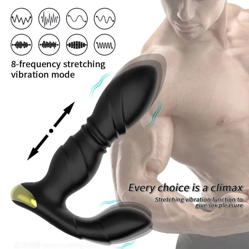 Thrusting Anal Plug Vibrator