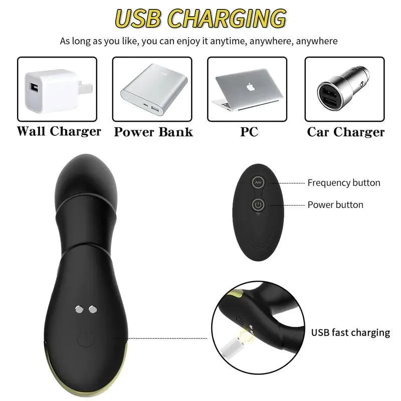 Thrusting Anal Plug Vibrator