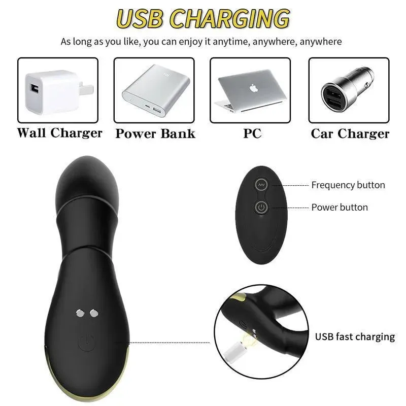 Thrusting Anal Plug Vibrator