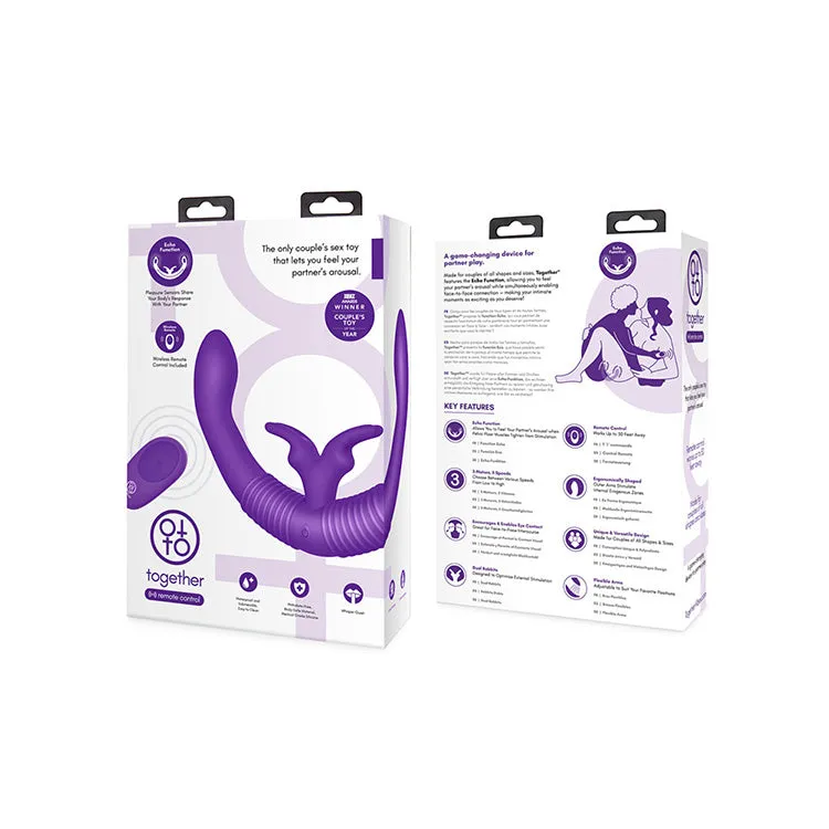 Together Dual Stimulating Remote Controlled Double Dildo