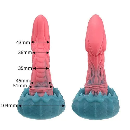 Tomax - Mimic Dragon Predator Regular Silicone Dildo 8" (Pink)