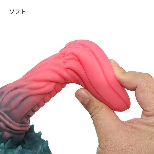 Tomax - Mimic Dragon Predator Regular Silicone Dildo 8" (Pink)