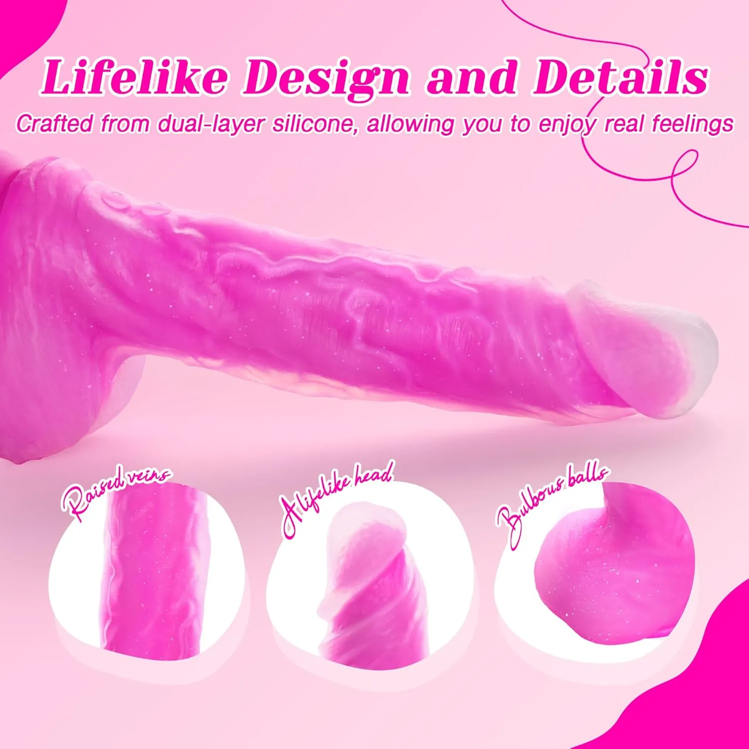 Tracy's Dog - JeliVoy Thrusting Dildo Jellyskin (Rose Red)