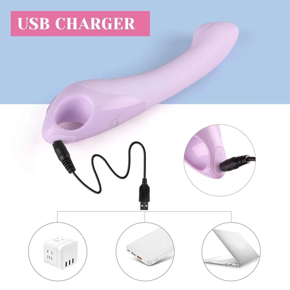 Tracy's Dog - Rechargeable G Spot Vibrator Pulsator (Purple)
