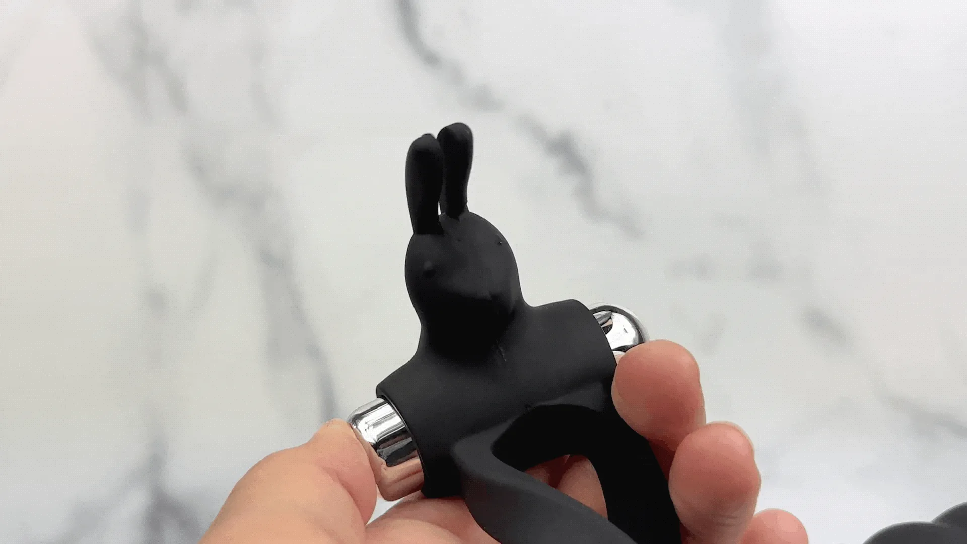 Triple Pleasure Silicone Dual-Penetrating Cock Ring