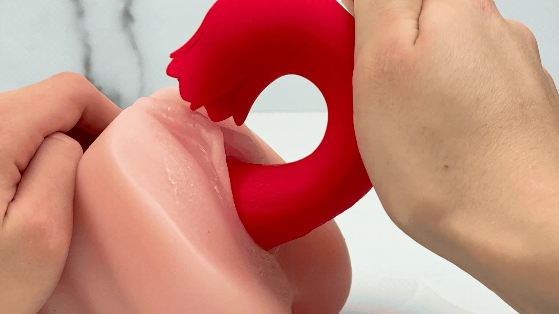 Twirling Tongue Tease - Silicone Rotating G-Spot Vibe & Clit Licking Rose