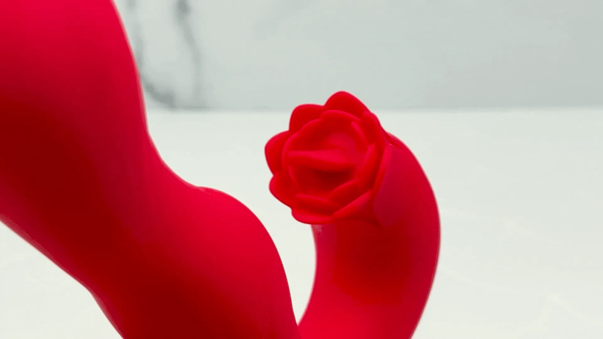 Twirling Tongue Tease - Silicone Rotating G-Spot Vibe & Clit Licking Rose