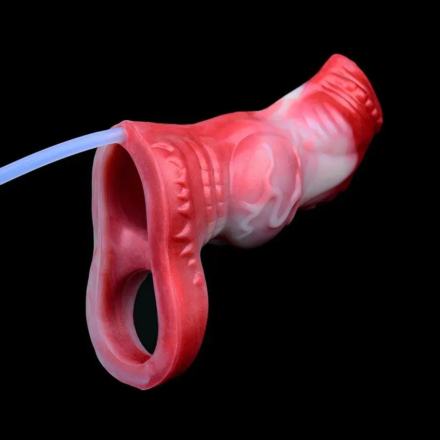 Ultimate Silicone Squirting Cock Sleeve