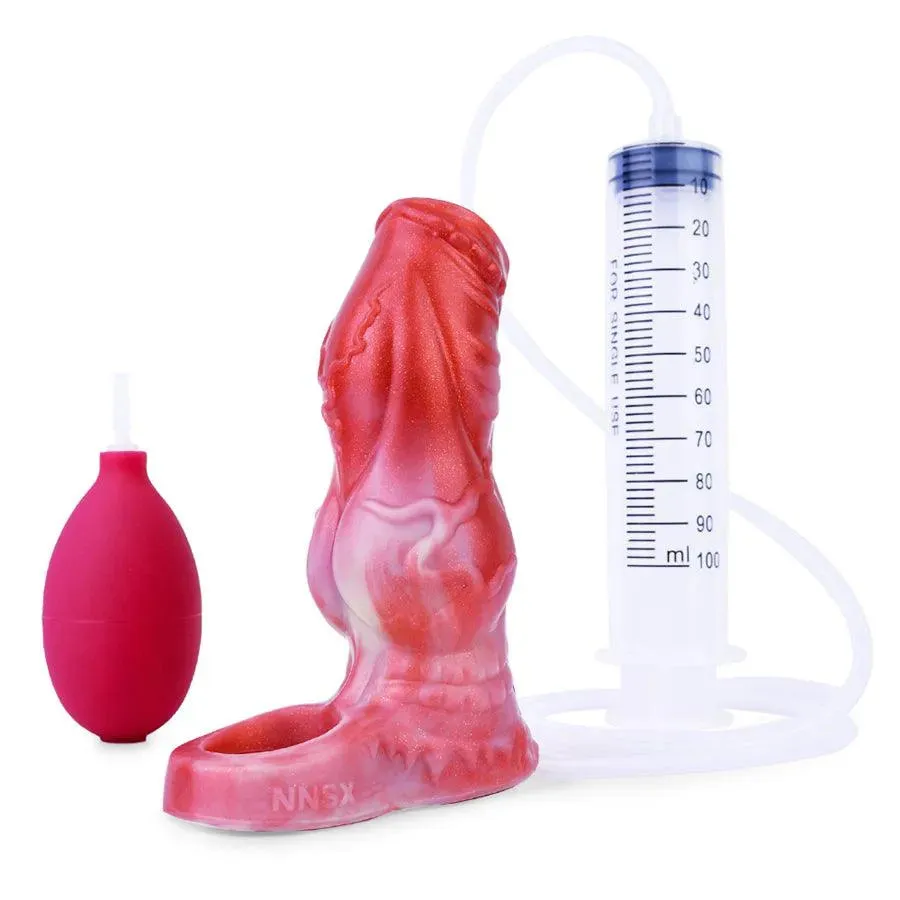 Ultimate Silicone Squirting Cock Sleeve