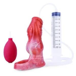 Ultimate Silicone Squirting Cock Sleeve