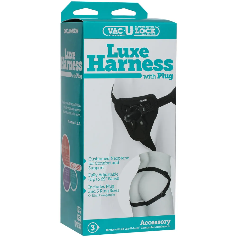 Vac-U-Lock Luxe Strap-On Harness With Rings