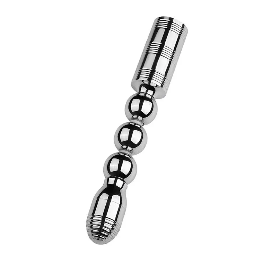 Vibrating Metal Anal Beads Sex Toy