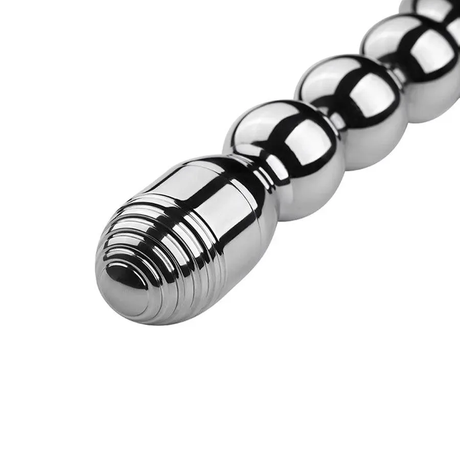 Vibrating Metal Anal Beads Sex Toy