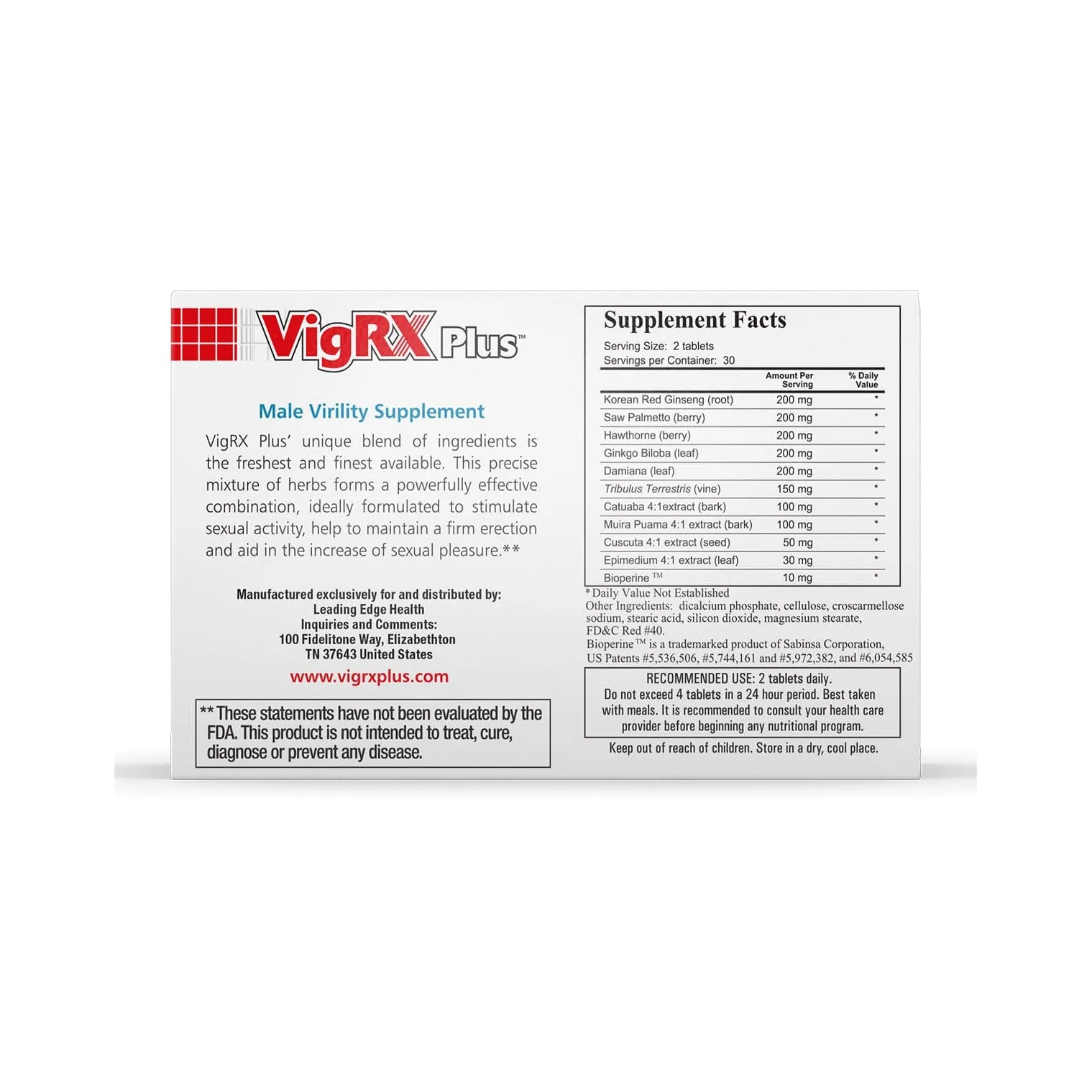 VigRX - Plus Male Virility Enhancement Supplement