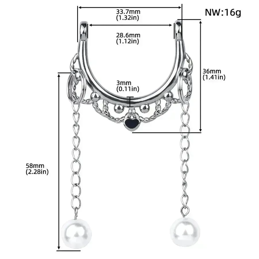 Wearable Nipple Clamps for BDSM Games