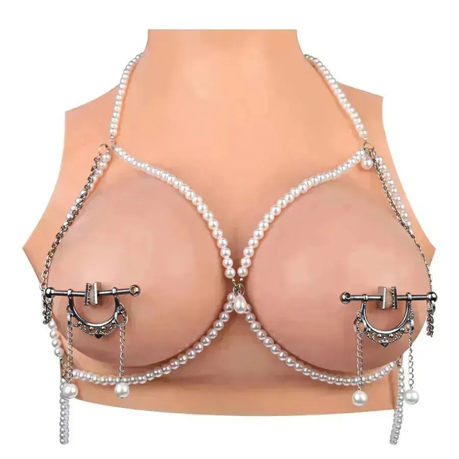 Wearable Nipple Clamps for BDSM Games