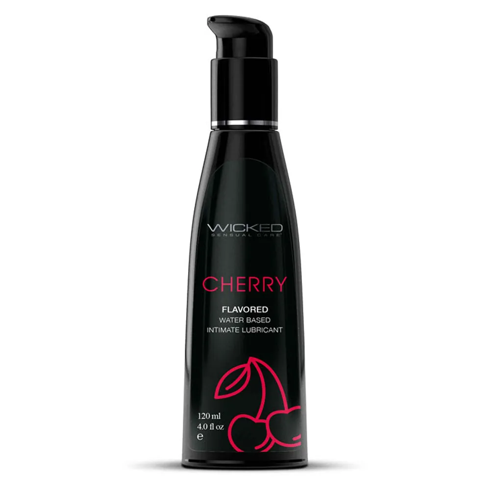 Wicked Aqua Flavoured Water-Based Lubricant - Cherry