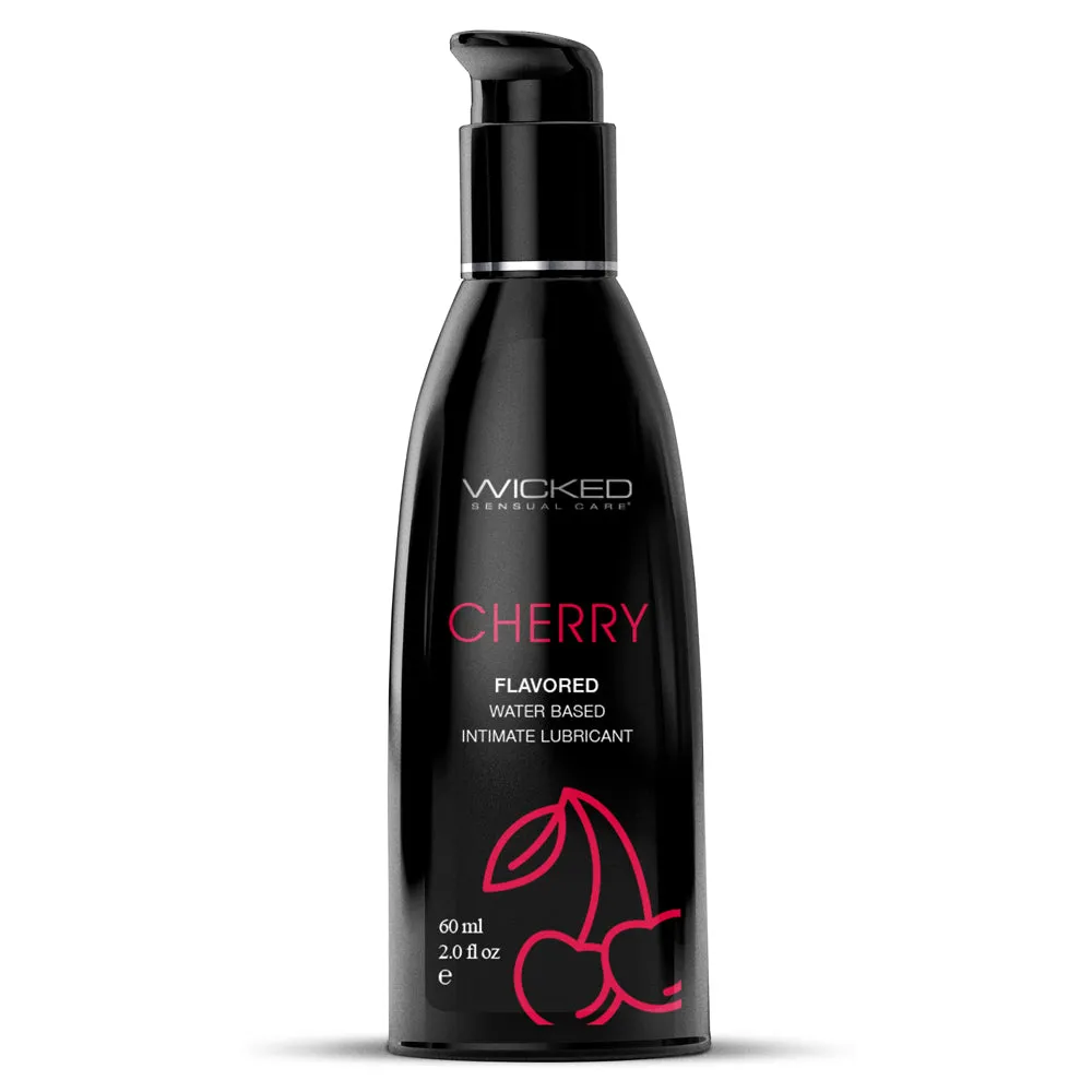 Wicked Aqua Flavoured Water-Based Lubricant - Cherry