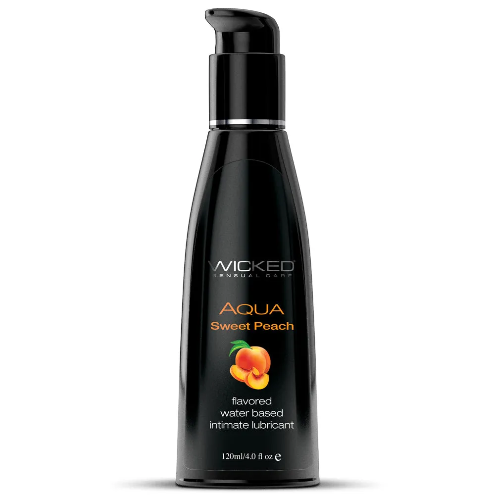 Wicked Aqua Flavoured Water-Based Lubricant - Sweet Peach